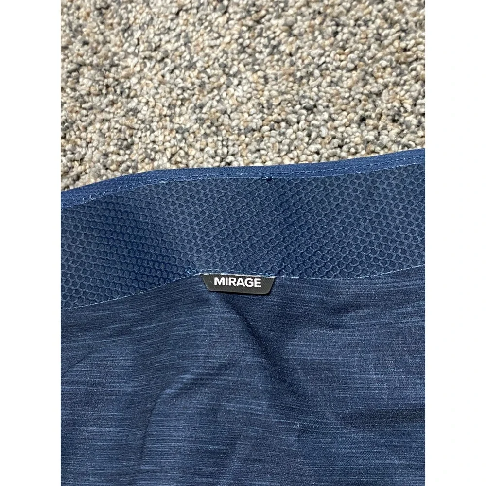 Rip Curl Board Shorts Mens 32 Navy Blue Red Excellent Mirage Surf Grip Striped